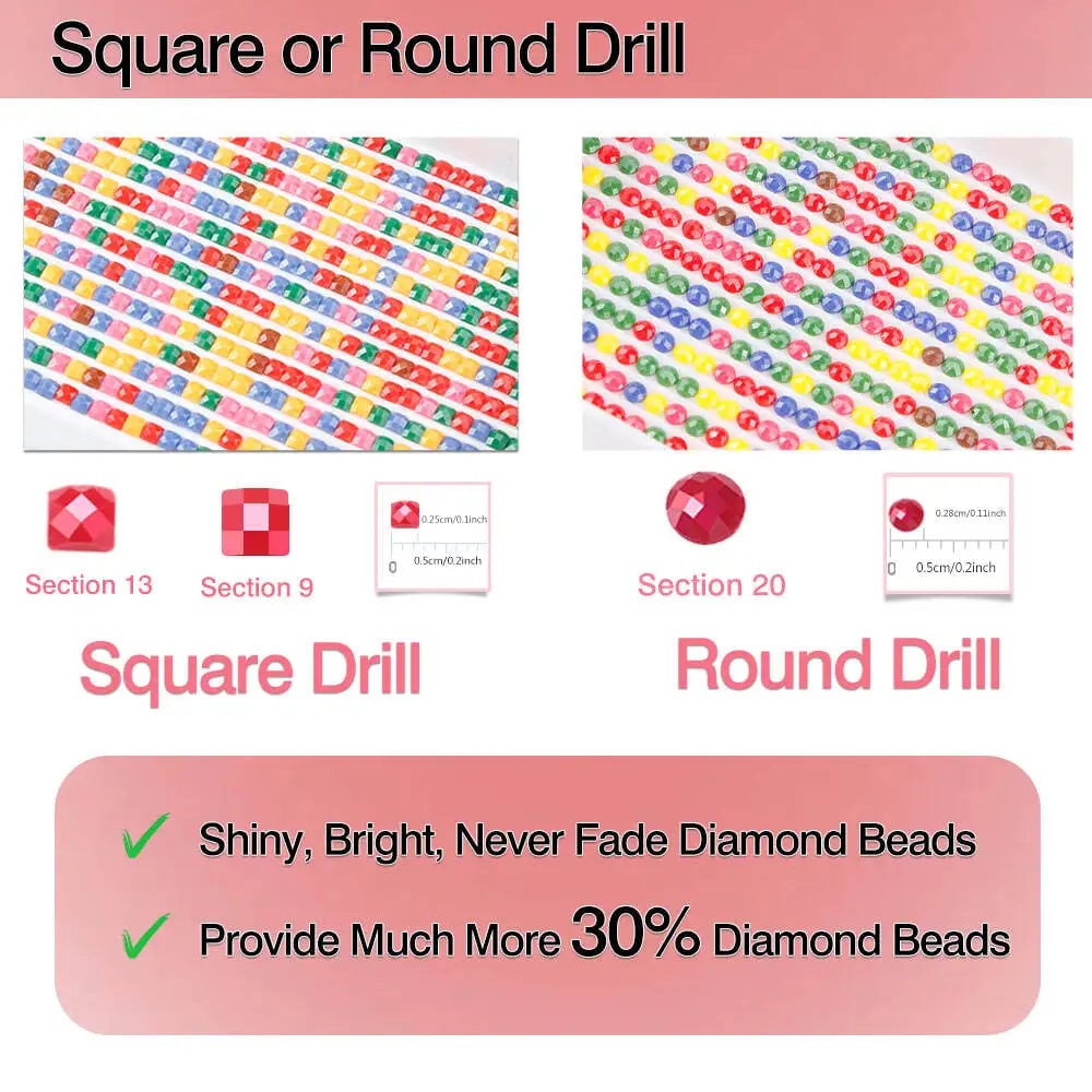 Full Round Diamond Painting Kit Tree Moon Landscape Mosaic Art