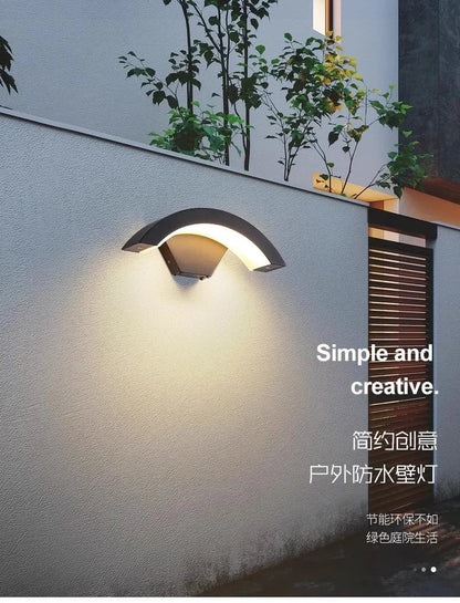 18W LED Motion Sensor Wall Light Waterproof Outdoor Aluminum AC86-265V