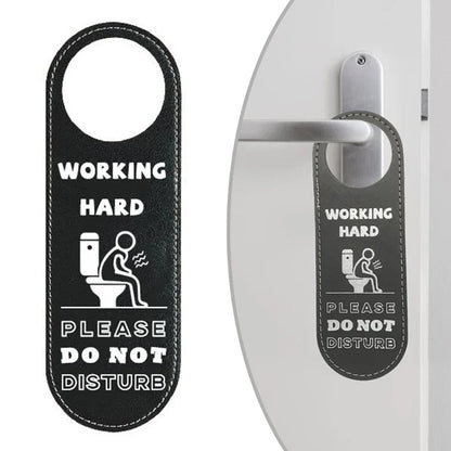 Double-Sided Do Not Disturb Bathroom Door Sign Modern Design