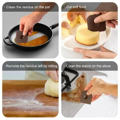 Multi Purpose Plastic Scraper Non-Scratch Kitchen Cleaning Tool