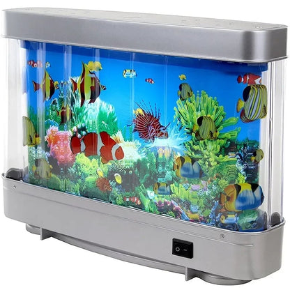 LED Tropical Fish Tank Night Light Artificial Aquarium Motion Lamp