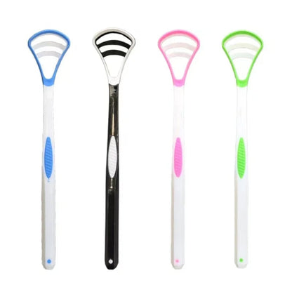 Silicone Tongue Scraper Double-Sided Ergonomic Handle Oral Hygiene
