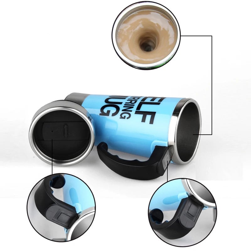 450ml Stainless Steel Automatic Stirring Electric Mixing Cup Thermal