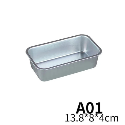5-Size Non-Stick Aluminium Loaf Pan Set Rectangle Baking Molds