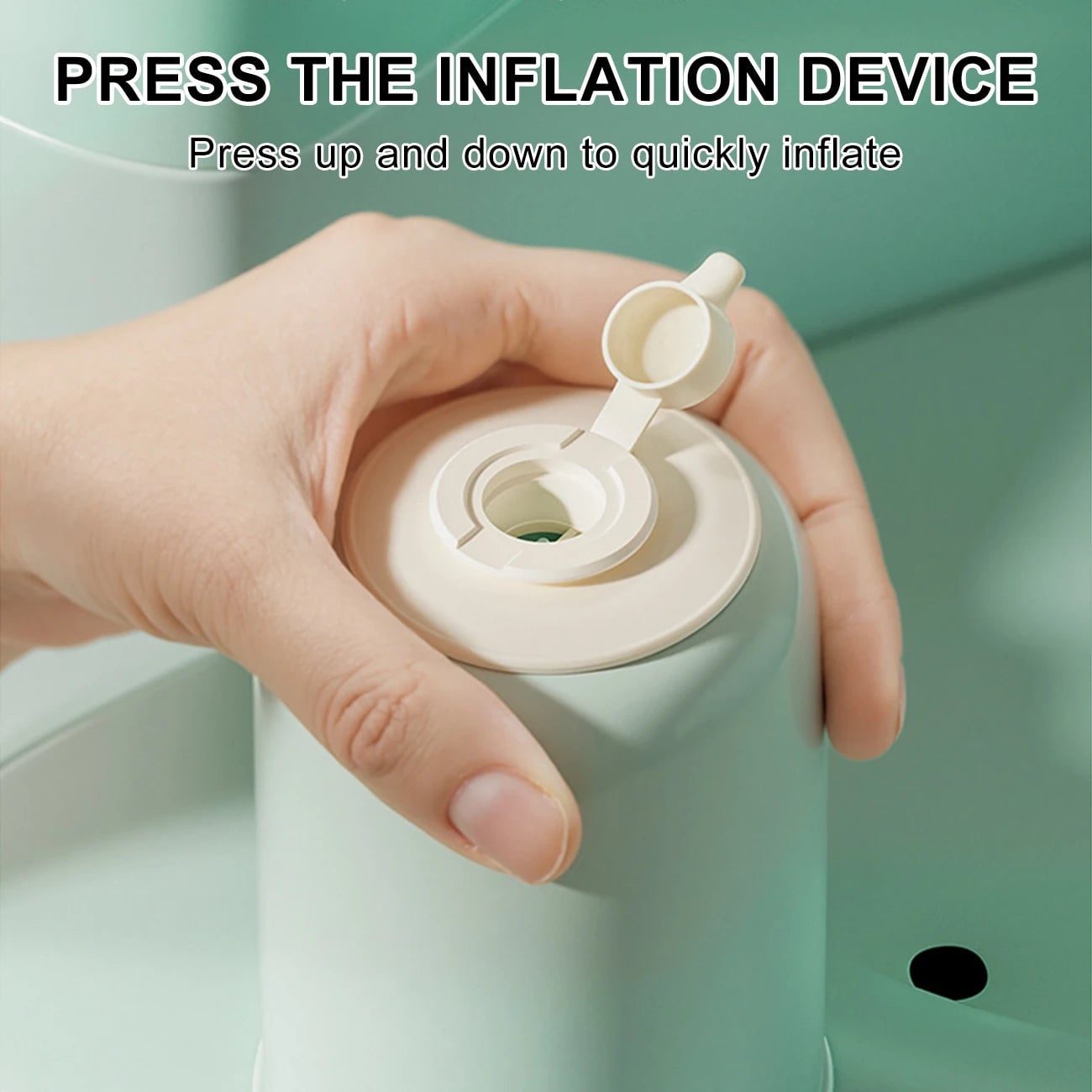 Inflatable Baby Floor Seat Built-in Air Pump 3+ Months Sit Me Up Chair