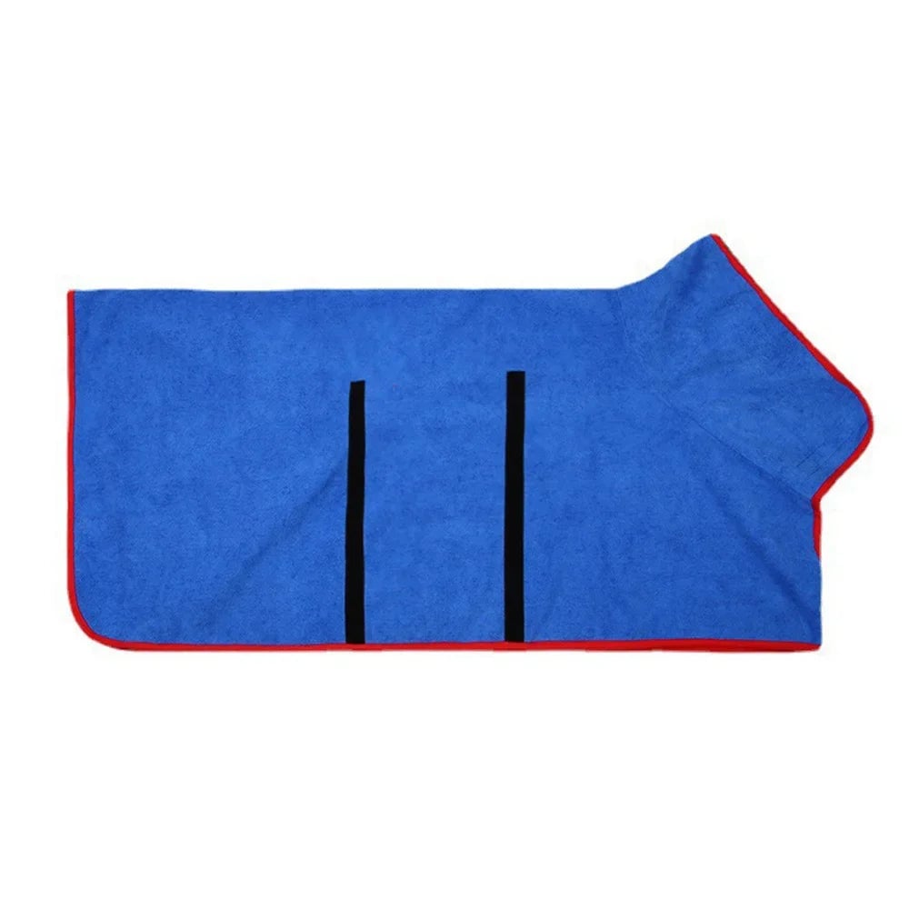 Absorbent Dog Bathrobe Quick-Dry Pet Bath Towel Full Body Wrap