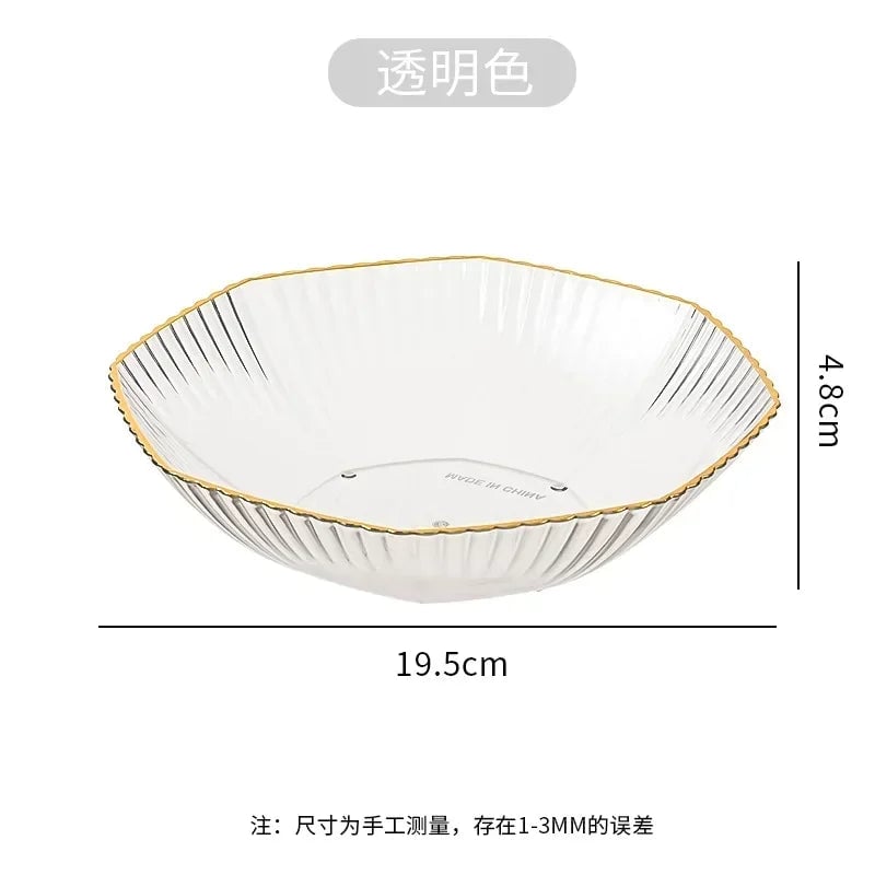 PET Partitioned Serving Plate - Multi-Section Dinnerware Dish