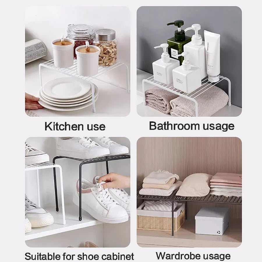 Wrought Iron Kitchen Storage Rack - Countertop & Floor Standing
