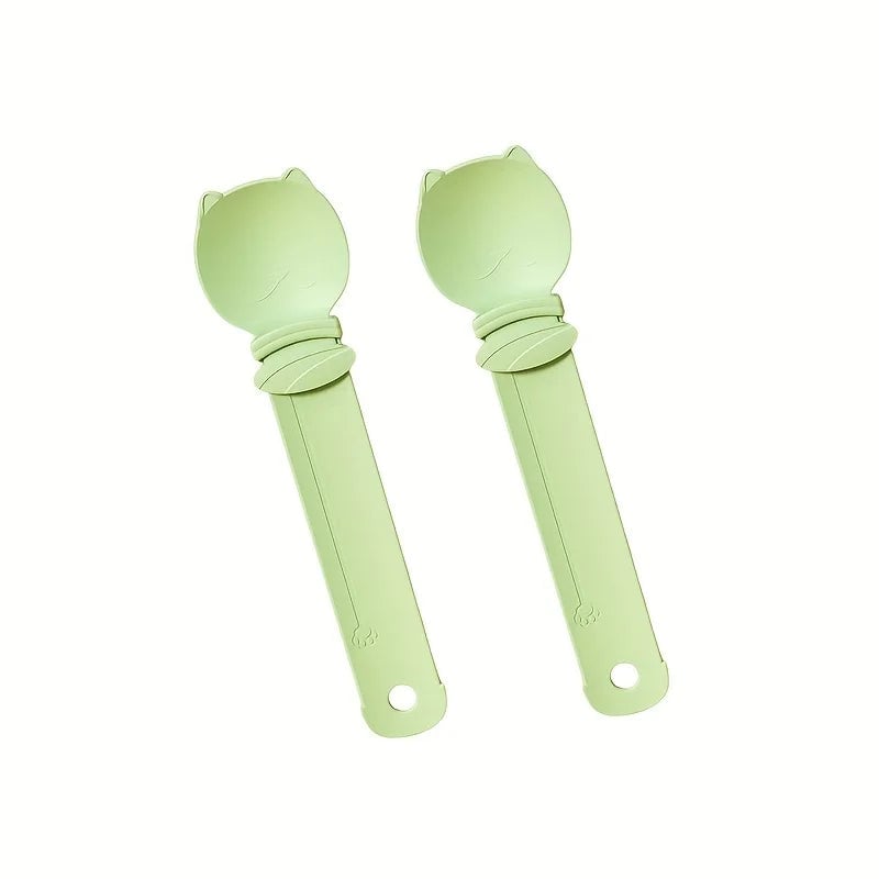 2PC Cat Strip Squeeze Spoon Feeder for Wet Treats & Liquid Snacks