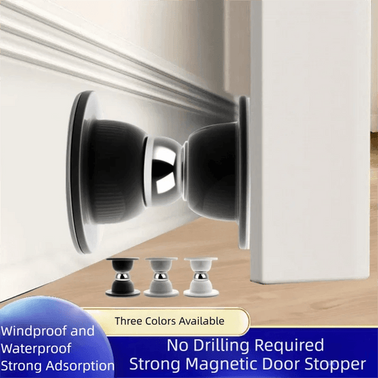 Magnetic Silicone Door Stopper - No Drill Anti-Collision Buffer