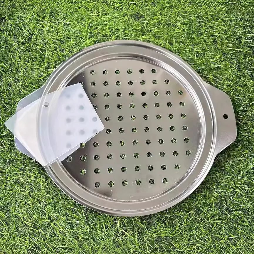 Stainless Steel Spaetzle Maker with Lid & Scraper - German Dumpling