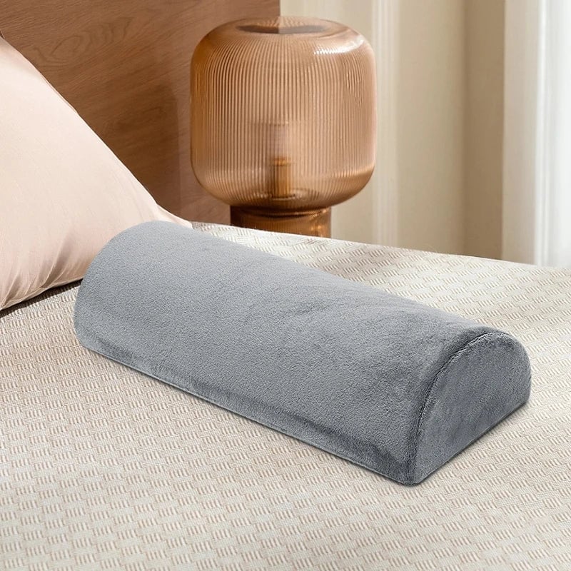 Half Moon Memory Foam Bolster Pillow - Legs Knees Lower Back Support