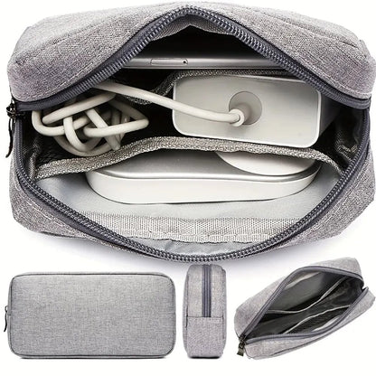 Small Travel Cable Organizer Bag Electronics Storage SD Card Pouch