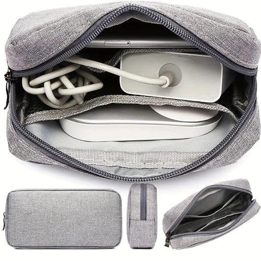 Small Travel Cable Organizer Bag Electronics Storage SD Card Pouch