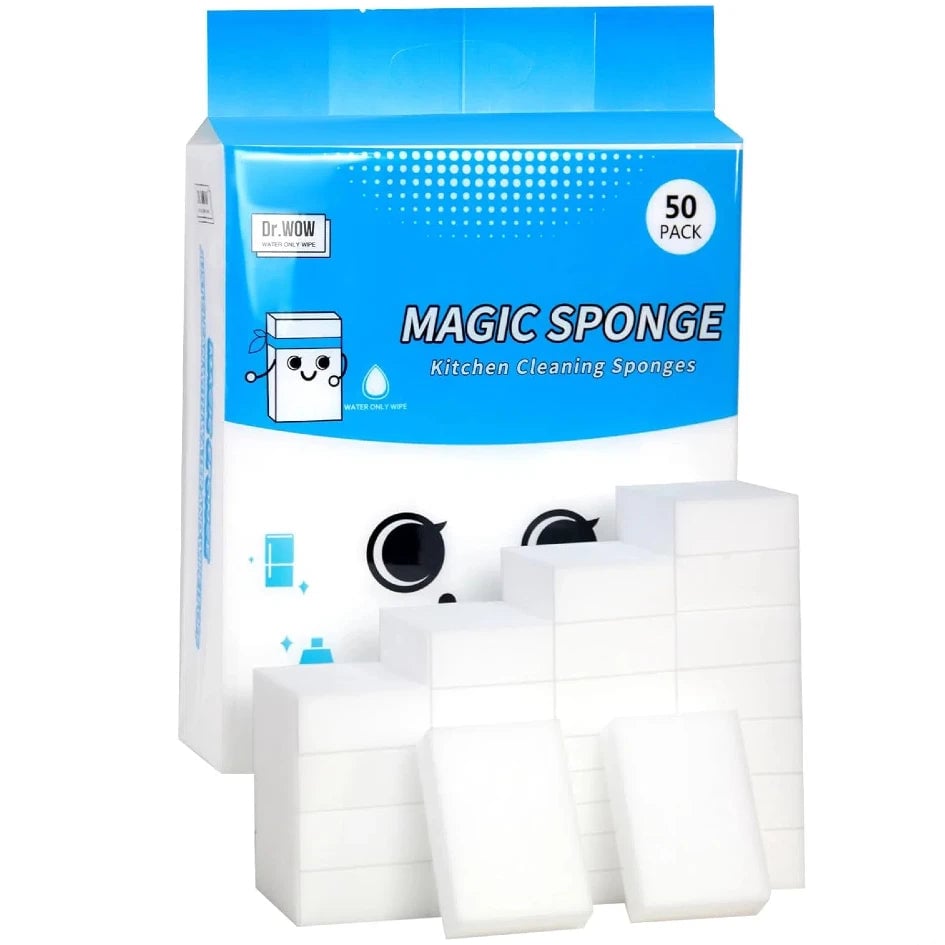 2X Density Melamine Sponge Multi-Surface Kitchen Bathroom Cleaner