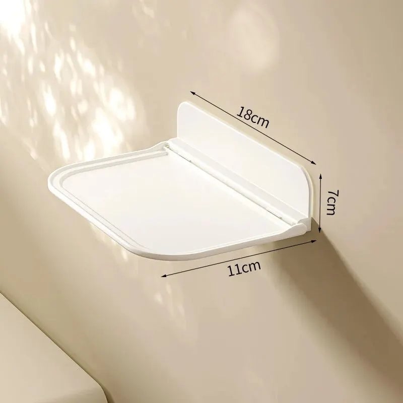 Foldable Wall Mount Shelf - Punch-Free Phone Router Storage Rack