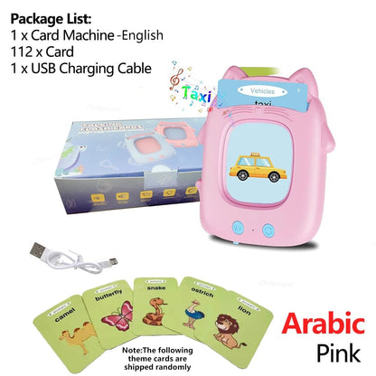 Multilingual Talking Flashcards Machine - English Spanish Italian Arabic