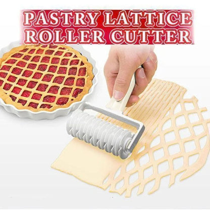 3-Size Lattice Dough Roller Set - Plastic Pastry Cutter Pizza Tool