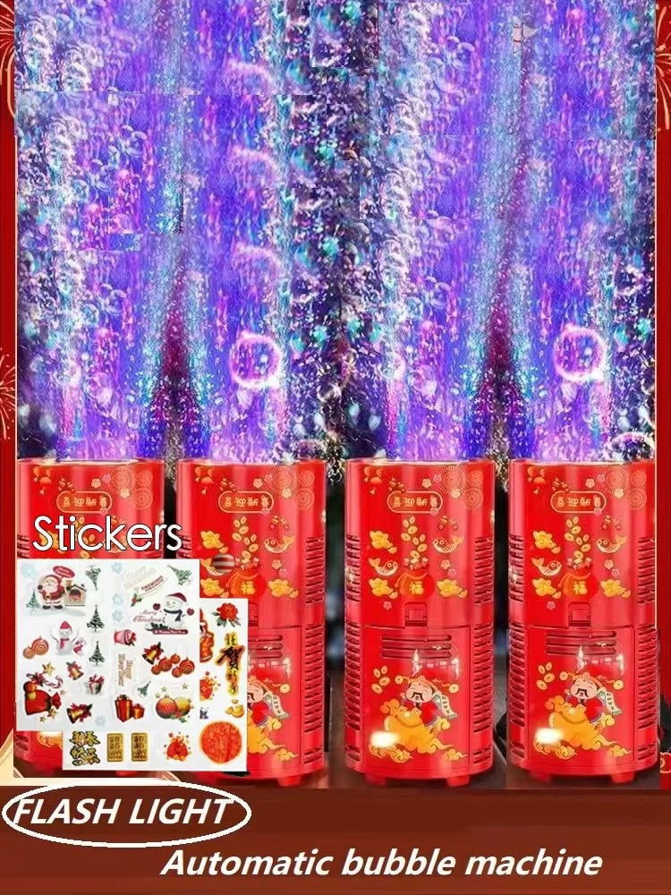 20-Hole Electronic Automatic Bubble Machine - Ground Landing Blower
