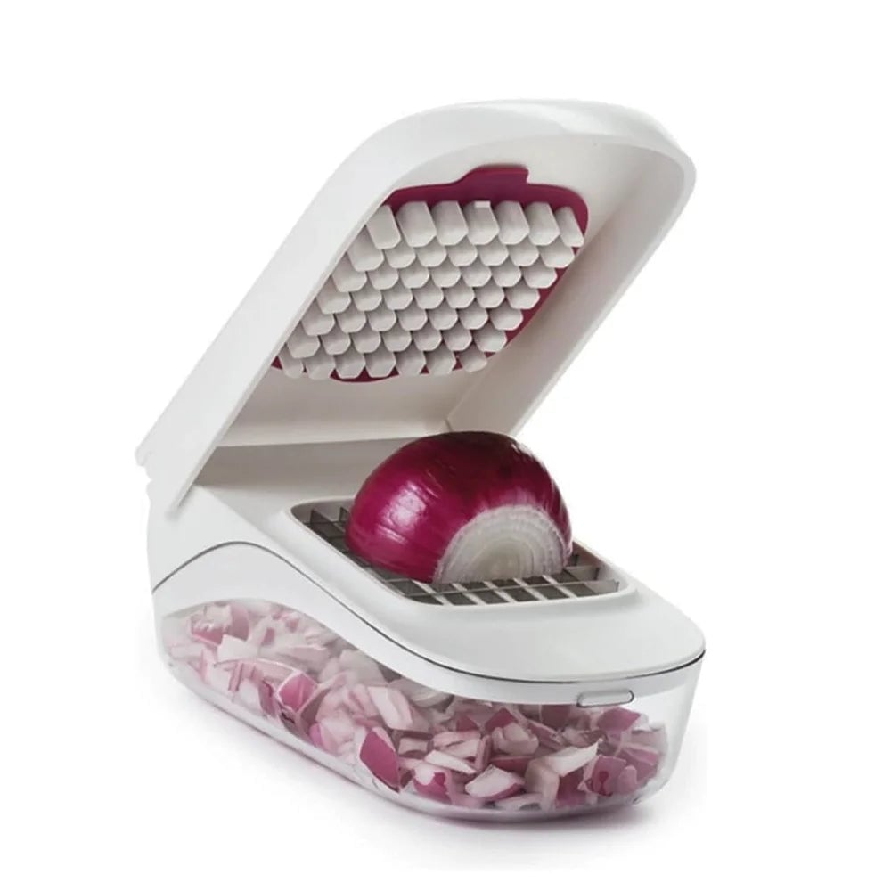 Stainless Steel Vegetable Chopper Dicer with Storage Container