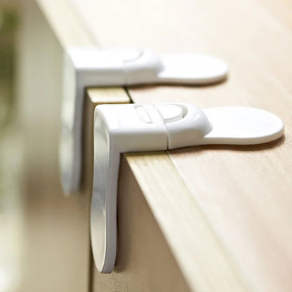 White Plastic Baby Safety Drawer Cabinet Locks Child Protection