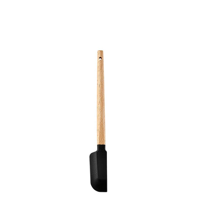 Silicone Cake Scraper Set with Wooden Handle - Baking Spatula Kit