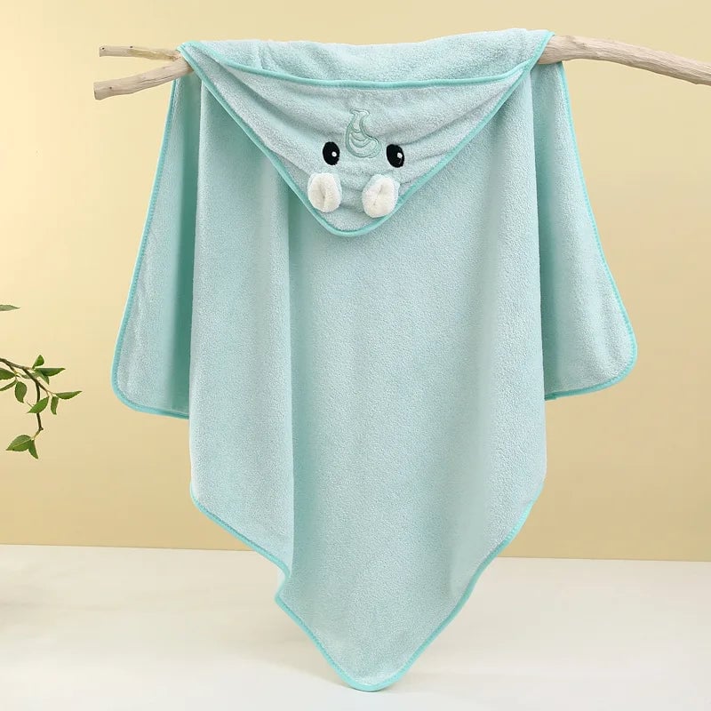 Ultra-Soft Bamboo Baby Bath Towel & Swaddle Wrap Newborn Blanket