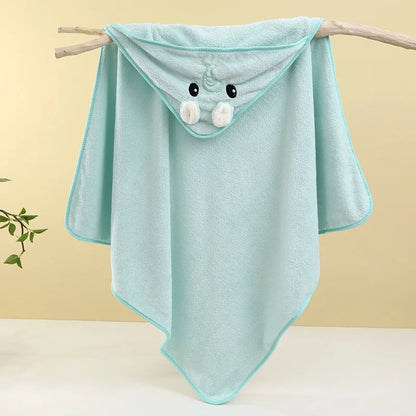 Ultra-Soft Bamboo Baby Bath Towel & Swaddle Wrap Newborn Blanket