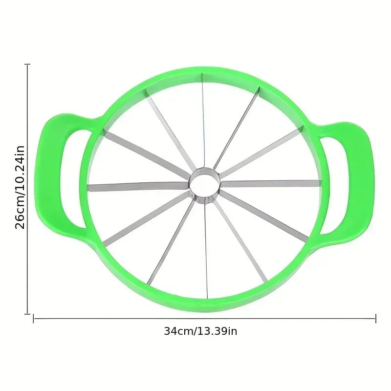 Stainless Steel Watermelon Slicer Multifunctional Handheld Circular Slitter Creative and Labor-saving apple Slicing Tool Cutter