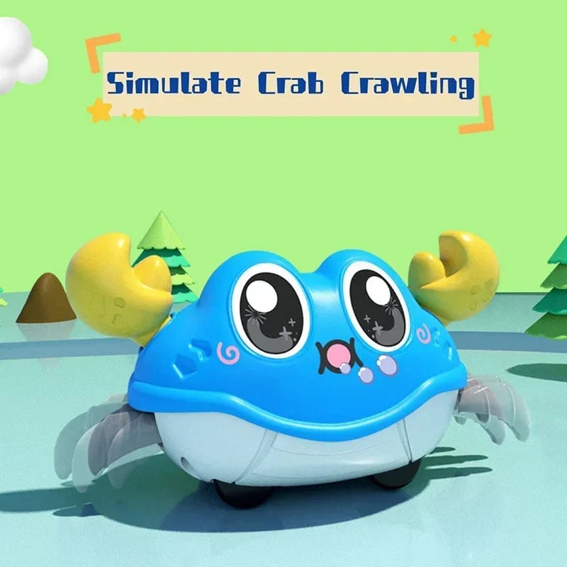 Double Force Walking Crab Sensory Toy Interactive Crawling Baby