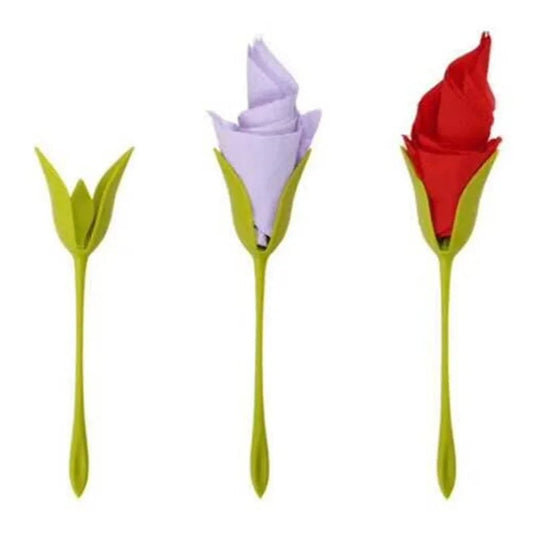 Floral Rose Napkin Folding Kit - DIY Table Setting Holders & Decor