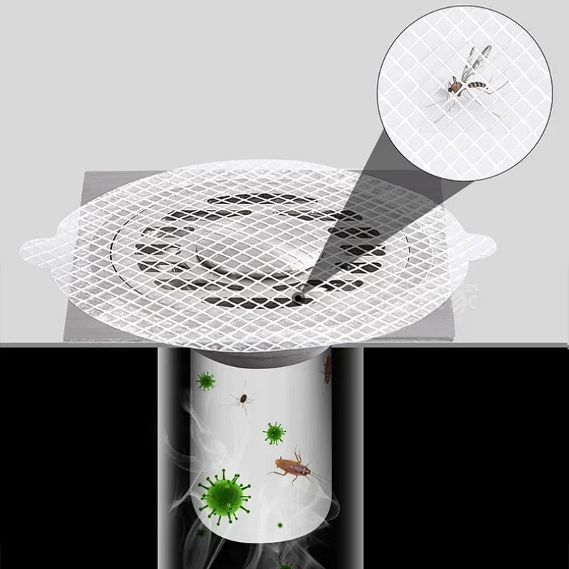 10Pcs Disposable Hair Catcher Drain Filter Mesh Strainer Cover