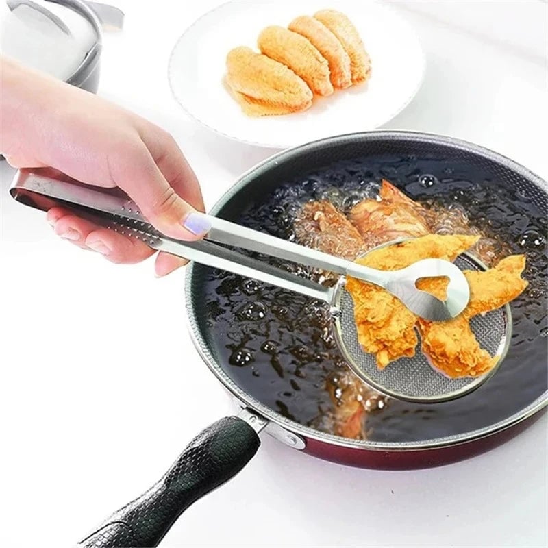 Stainless Steel Food Strainer Spoon - French Fry Kitchen Drainer