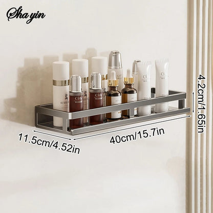 No-Drill Wall Mount Toilet Storage Rack - Bathroom Organizer