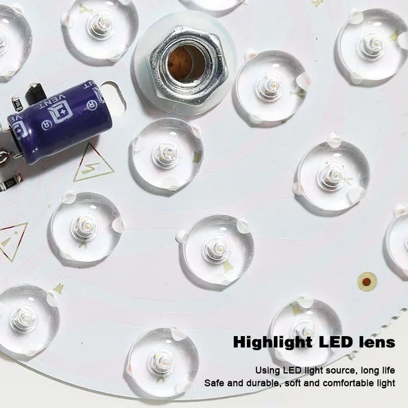 Nordic Wood Round Ceiling Light - Industrial Hallway Bathroom Lamp