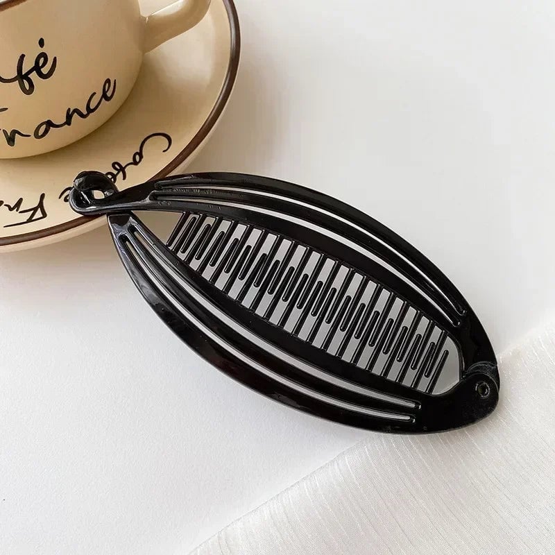 Fish Shaped Beaded Hair Clips Set with Coiled Insert Combs