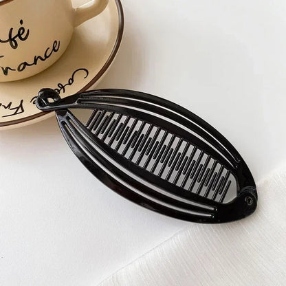 Fish Shaped Beaded Hair Clips Set with Coiled Insert Combs