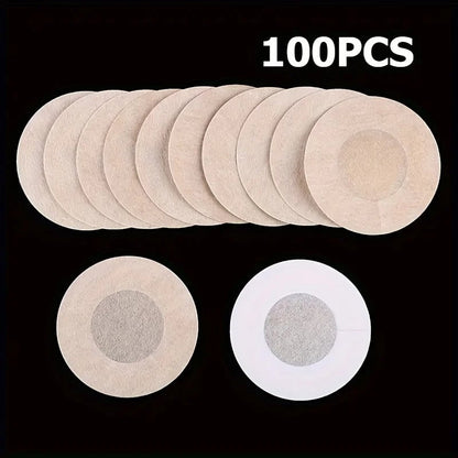 100pcs Invisible Self-Adhesive Nipple Patches Disposable Strapless