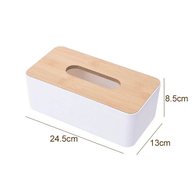 Detachable Plastic Kitchen Tissue Box Rectangle Minimalist Design