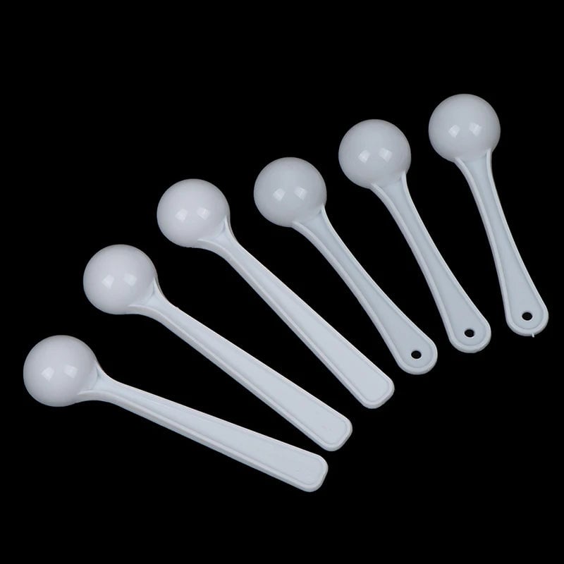 1g Plastic Measuring Scoops - 20PCS Food Medicine Milk Spoons
