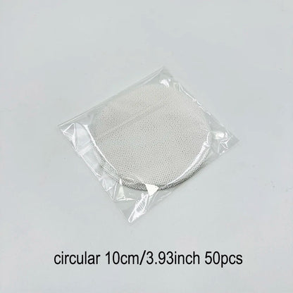Bonsai Pot Mesh Sheets 100pcs - White Drainage Net Bottom Covers