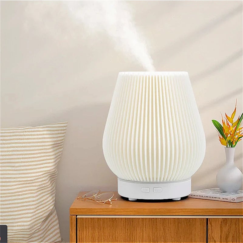 200ml Electric Aroma Diffuser Humidifier with LED Flame Effect