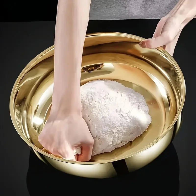 Large Stainless Steel Mixing Bowl - Multi-Purpose Kitchen Bowl