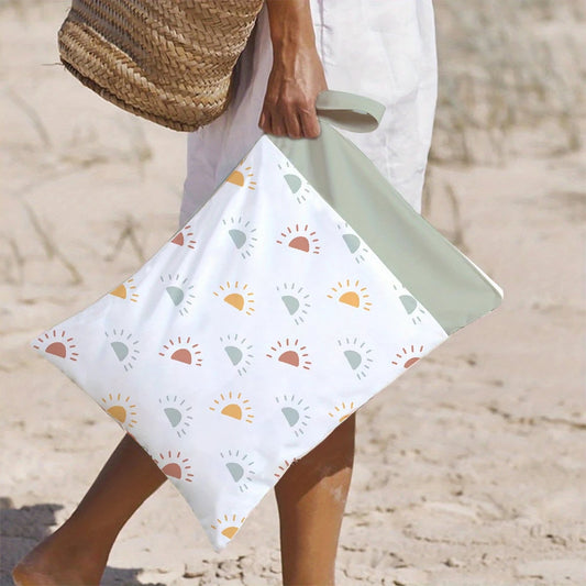 Waterproof Baby Diaper Wetbag 30x40cm - Dual Zipper Reusable