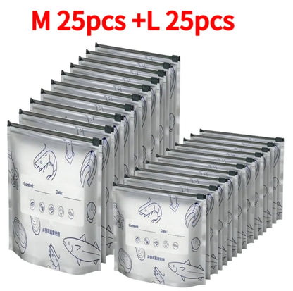 Aluminum Foil Leak Proof Reusable Food Storage Bags Sealed