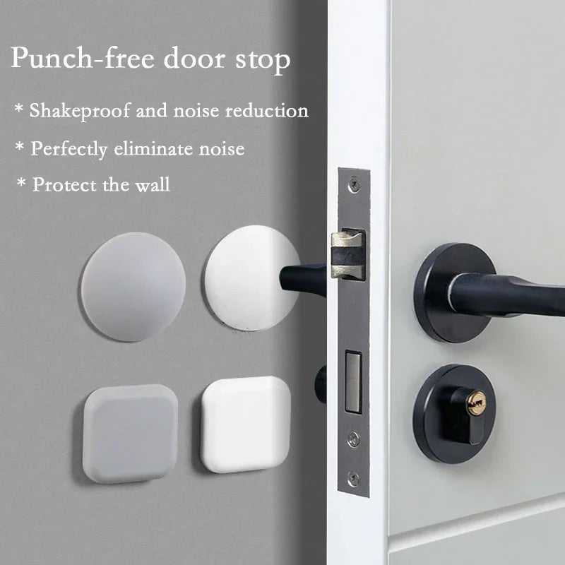 Silicone Door Stopper Wall Protector - Shockproof Doorknob Guard