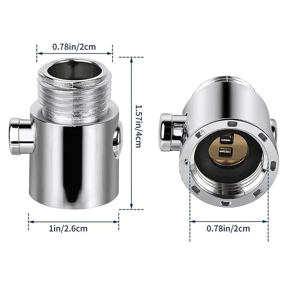 One-Button Shower Head Flow Control Valve Water Stop Switch