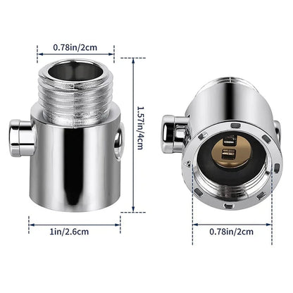 One-Button Shower Head Flow Control Valve Water Stop Switch