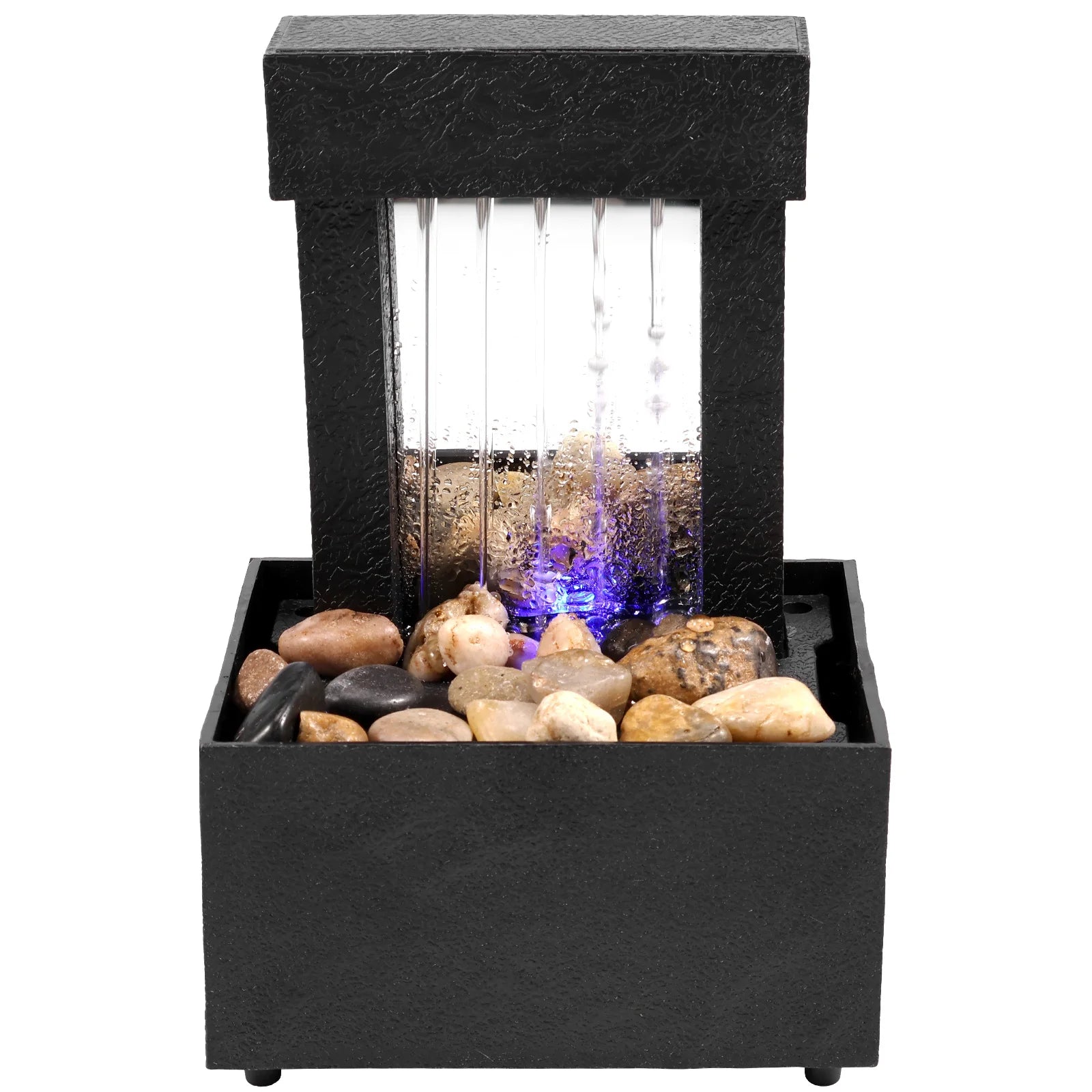 Desktop Waterfall Fountain - Small Tabletop Water Feature Decor
