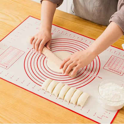 Silicone Non-Stick Baking Mat - Pizza Dough Kneading Pad Kitchen